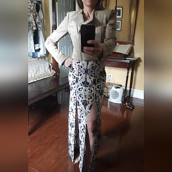 BCBG Nicholas applique faux suede jacket - Picture 2 of 8